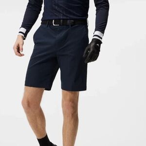 J Lindeberg Shorts Men's 38 TAN WHITE BLACK NAVY EUC P10